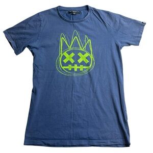 Cult of Individuality Neon Crown Graphic Tee Blue‎ Short Sleeve